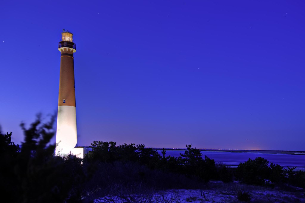 Barnegat Light at Dusk Looking north toward Seaside Hights… Flickr