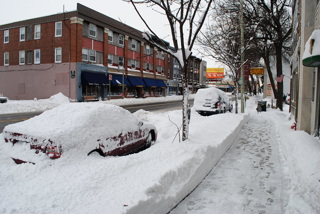 Snow on Lancaster Ave Douglas Muth Flickr