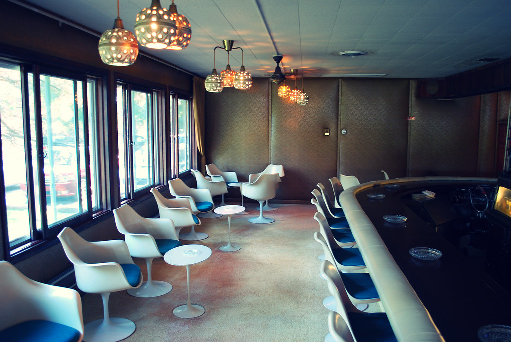 Bar in the Dam Site Inn Pellston, Michigan peter french Flickr