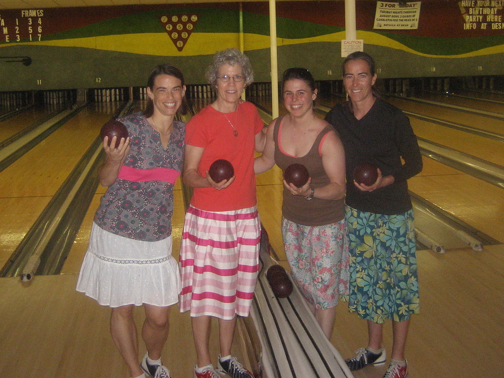 Candlepin Bowling in Skirts megan brooks Flickr