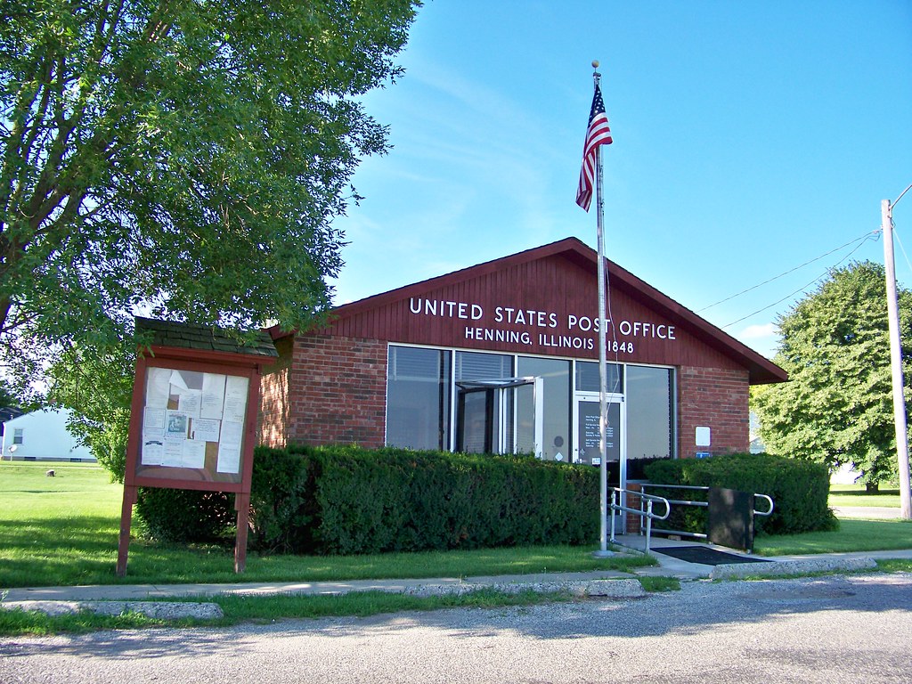 Henning Illinois Post Office 61848 Raymond Cunningham Flickr