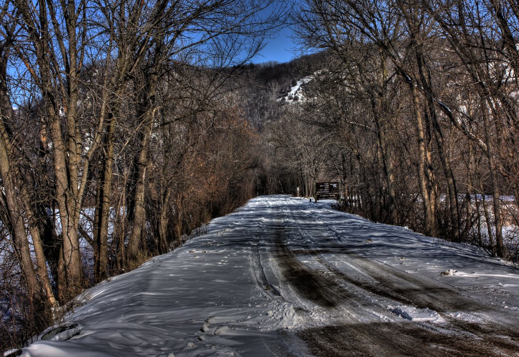 Winter Road Upper Mississippi Wildlife Refuge Scott Elliott Smithson