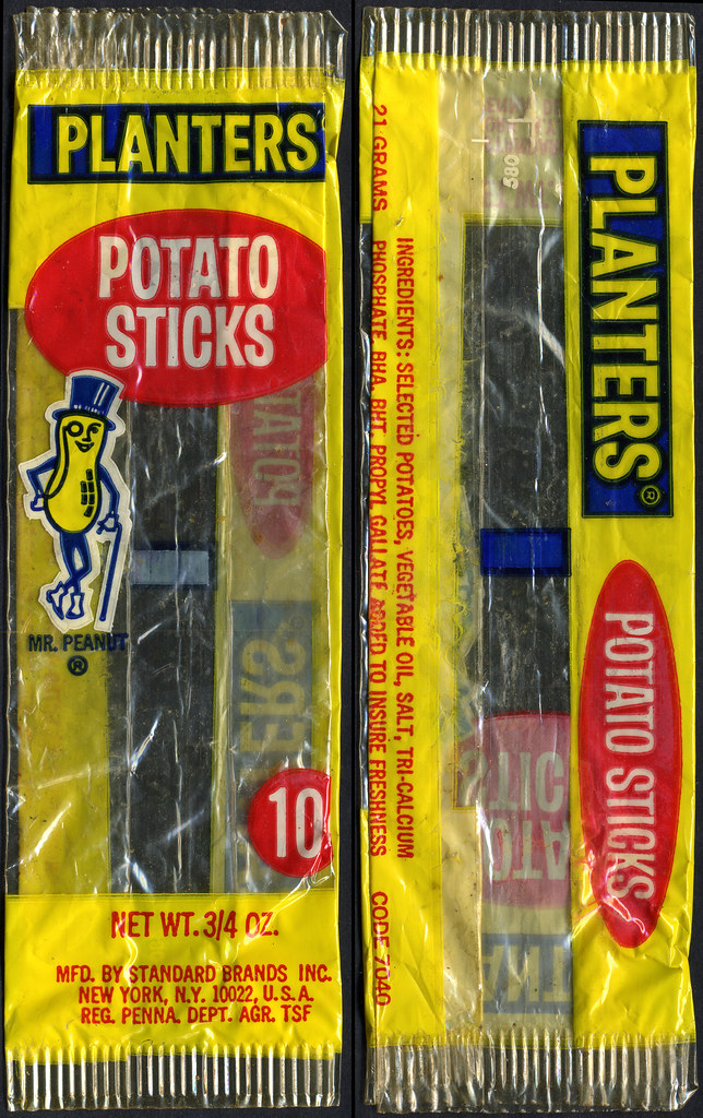 Planters Potato Sticks 10cent package 1970's I always… Flickr