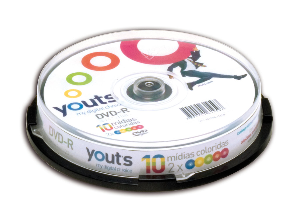 YOUTS DVDR Color Label Cake com 10 discos DVDR Color… Flickr