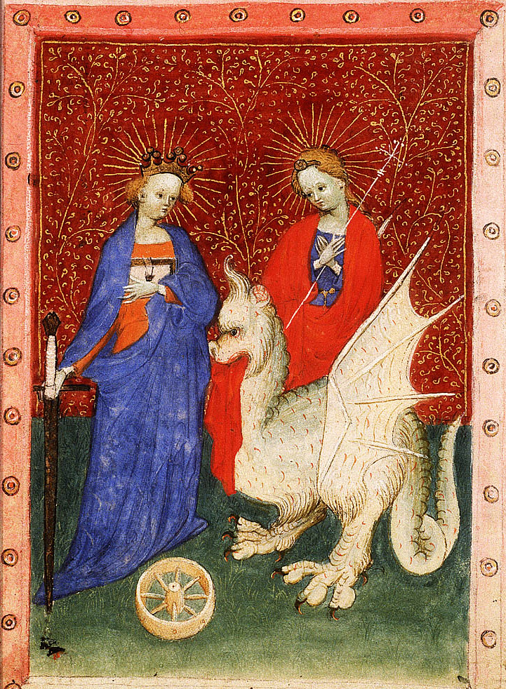 Saint Margaret with dragon & Saint Catherine with sword an… Flickr