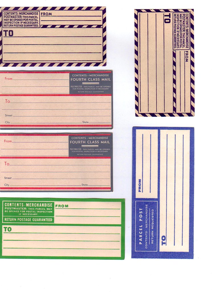 Parcel Post Vintage Mailing Labels jbbjbb Flickr