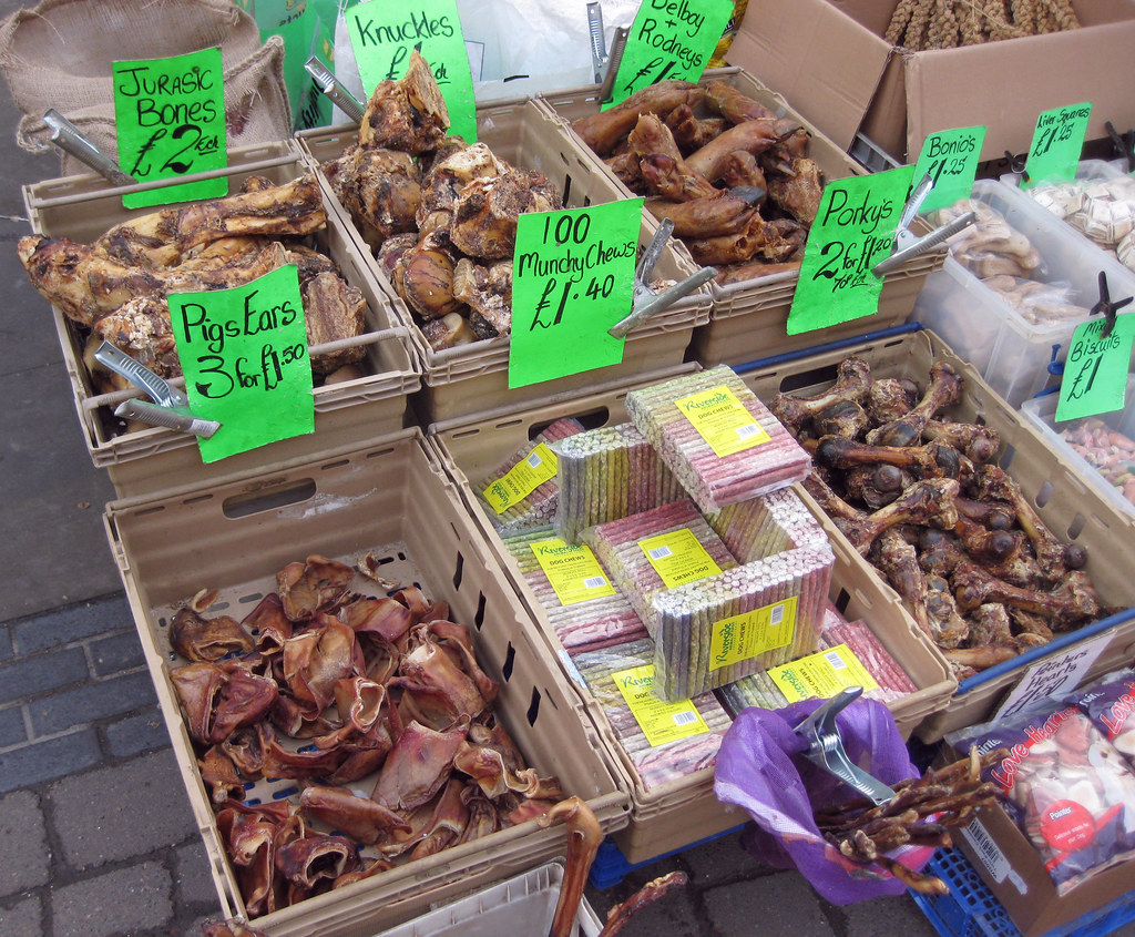 Dog Food Display Dog food for sale on a stall in Wrawby St… Flickr