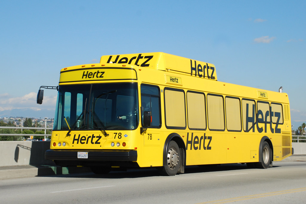 Hertz El Dorado National Axxess bus of Hertz Rentacar at… Flickr