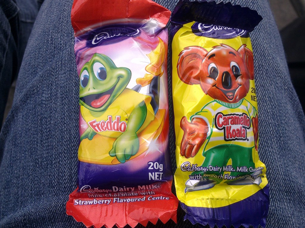 Real Aussie chocolate Freddo Frog and Caramello Koala. Del… Flickr