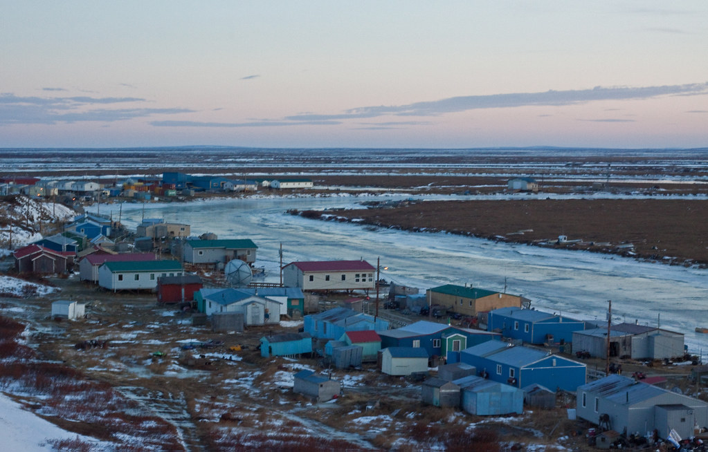 Nightmute Climbing the little hill near the spring to chec… Flickr