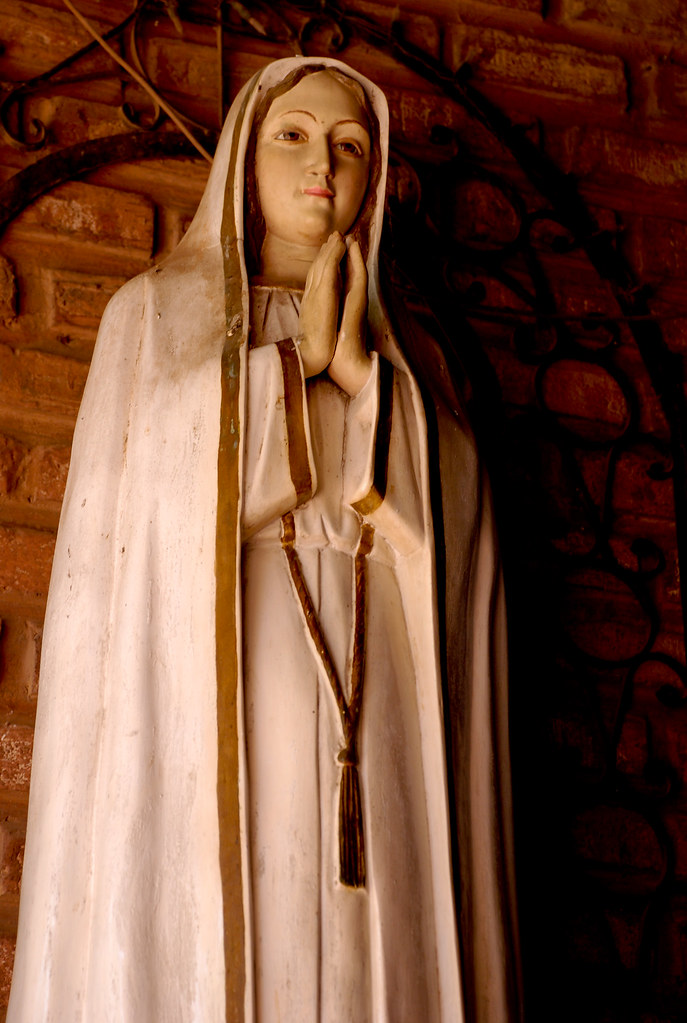 Maria at Nabua Statue of Mother Mary at Nabua's church, Bi… Rina