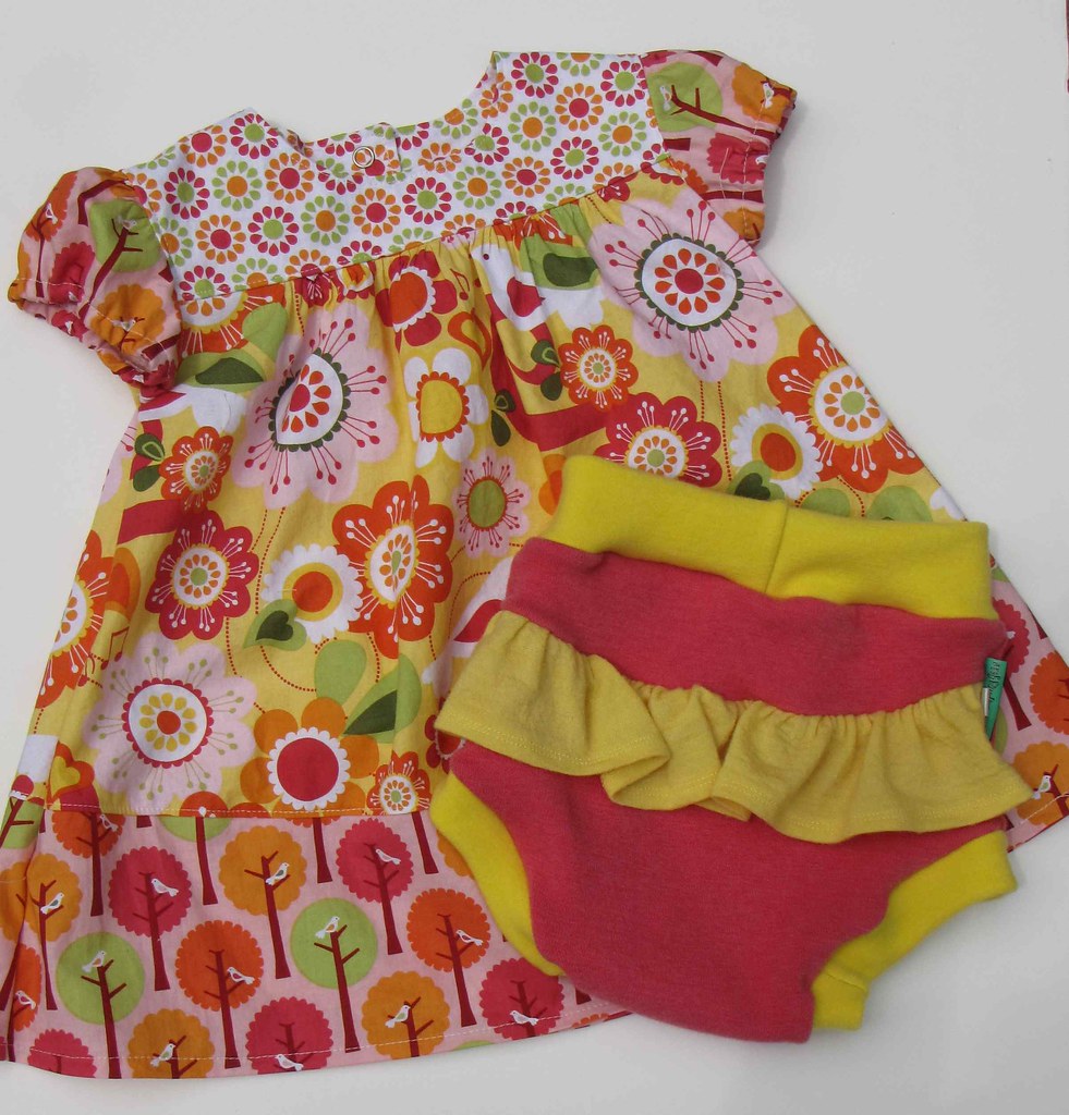 Mary Jane Dress in Riley Blake Summer Song and Bella Soake… Flickr