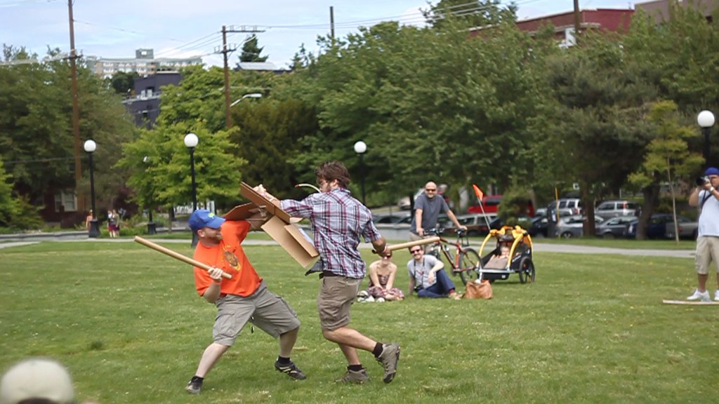 Cardboard Tube Fighting League a photo on Flickriver