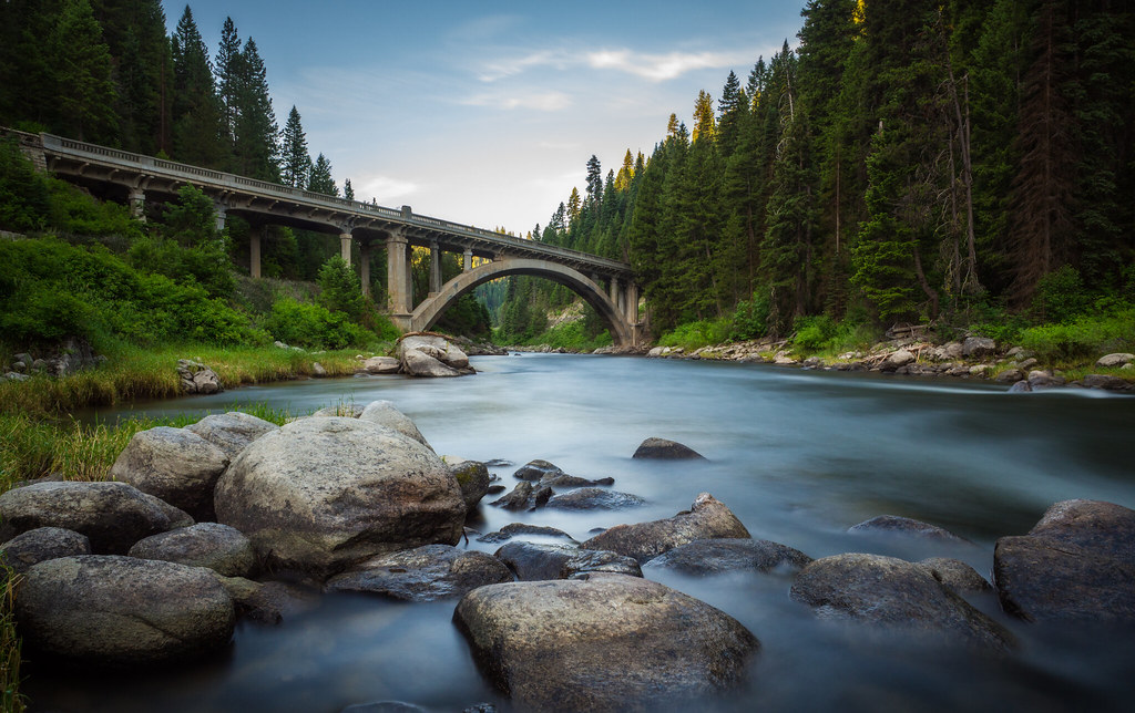 Rainbow Bridge Rainbow Bridge just above Smith's Ferry, Id… Flickr