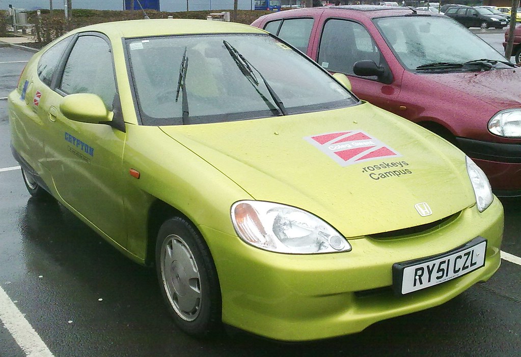 Honda Insight A DualFuel car seen today in Newport. Charles Dawson