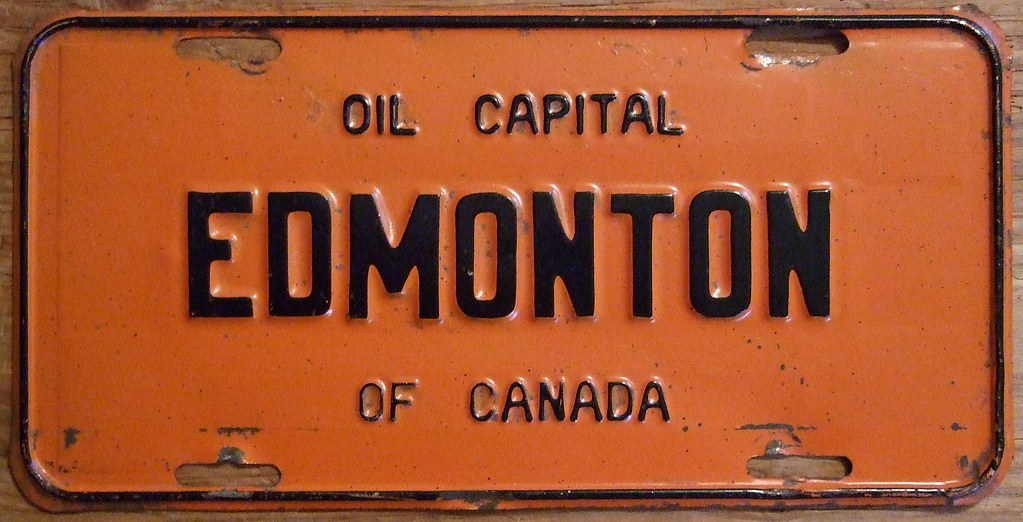 ALBERTA 1954 FRONT LICENSE PLATE, EDMONTON This plate i… Flickr