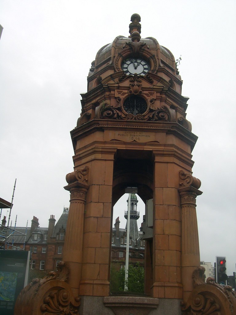 Charing Cross Fountain.Clock John Steedman Flickr