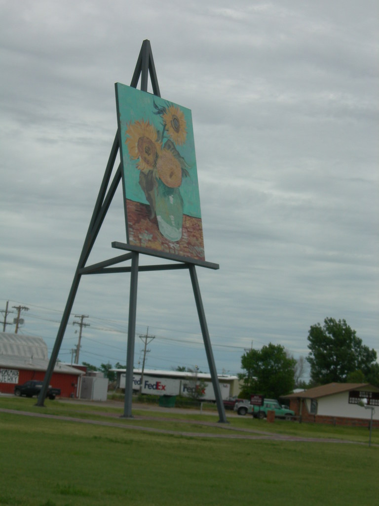 Giant Van Gogh "Sunflowers" Goodland, Kansas A 32 ft x 24 … Flickr
