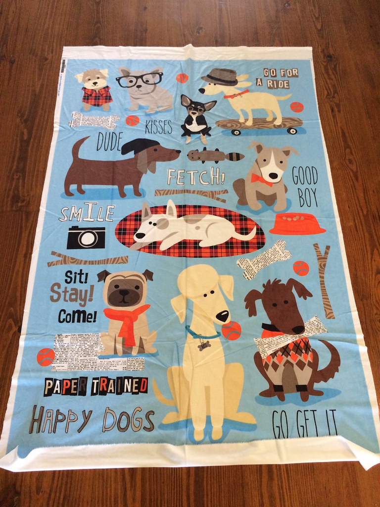 Happy Dog Spoonflower Minky Blanket Bethany Shackelford Flickr