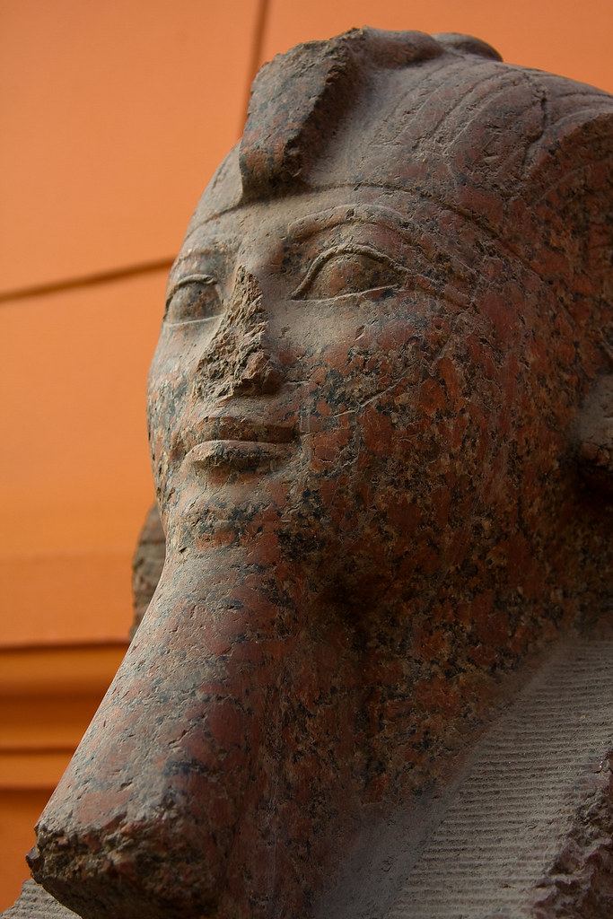 Statue in the Egyptian Museum garden in Caïro risastla Flickr