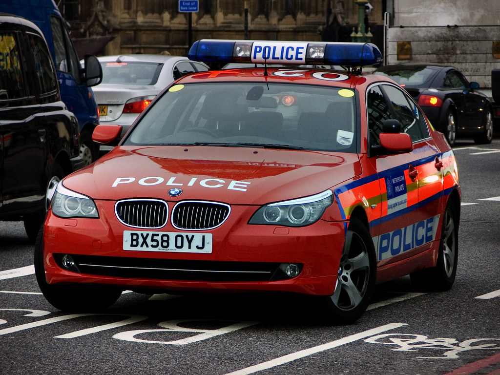 Red Police Car Taken in Central London Jonathan Hoitinga Flickr