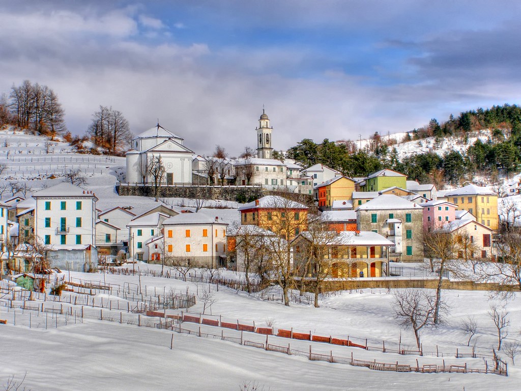 Pietranera under the snow Pietranera (Genoa Italy) View … Flickr