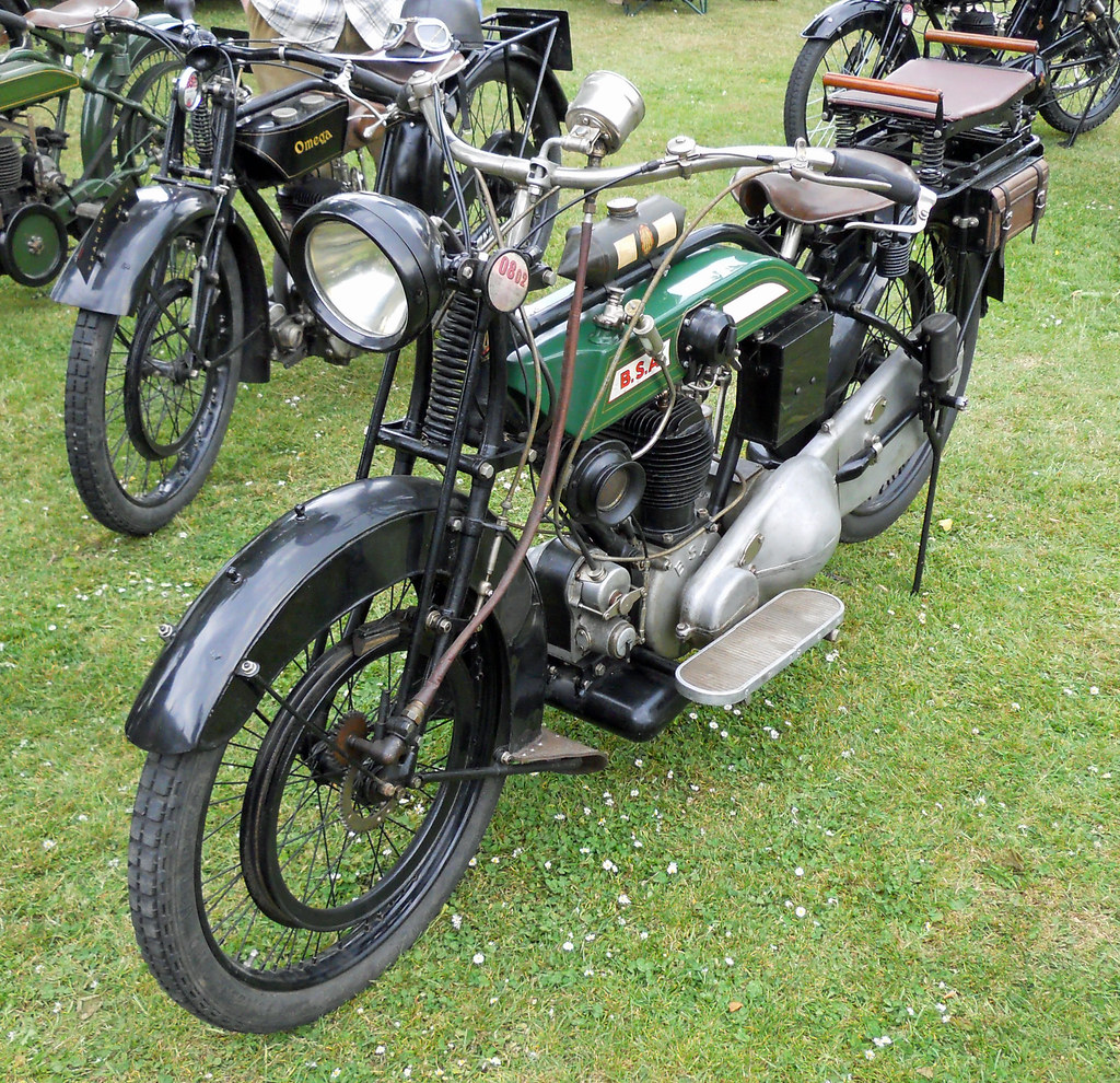 Vintage BSA Motorcycle Seen at vintage motorcycle display … Flickr