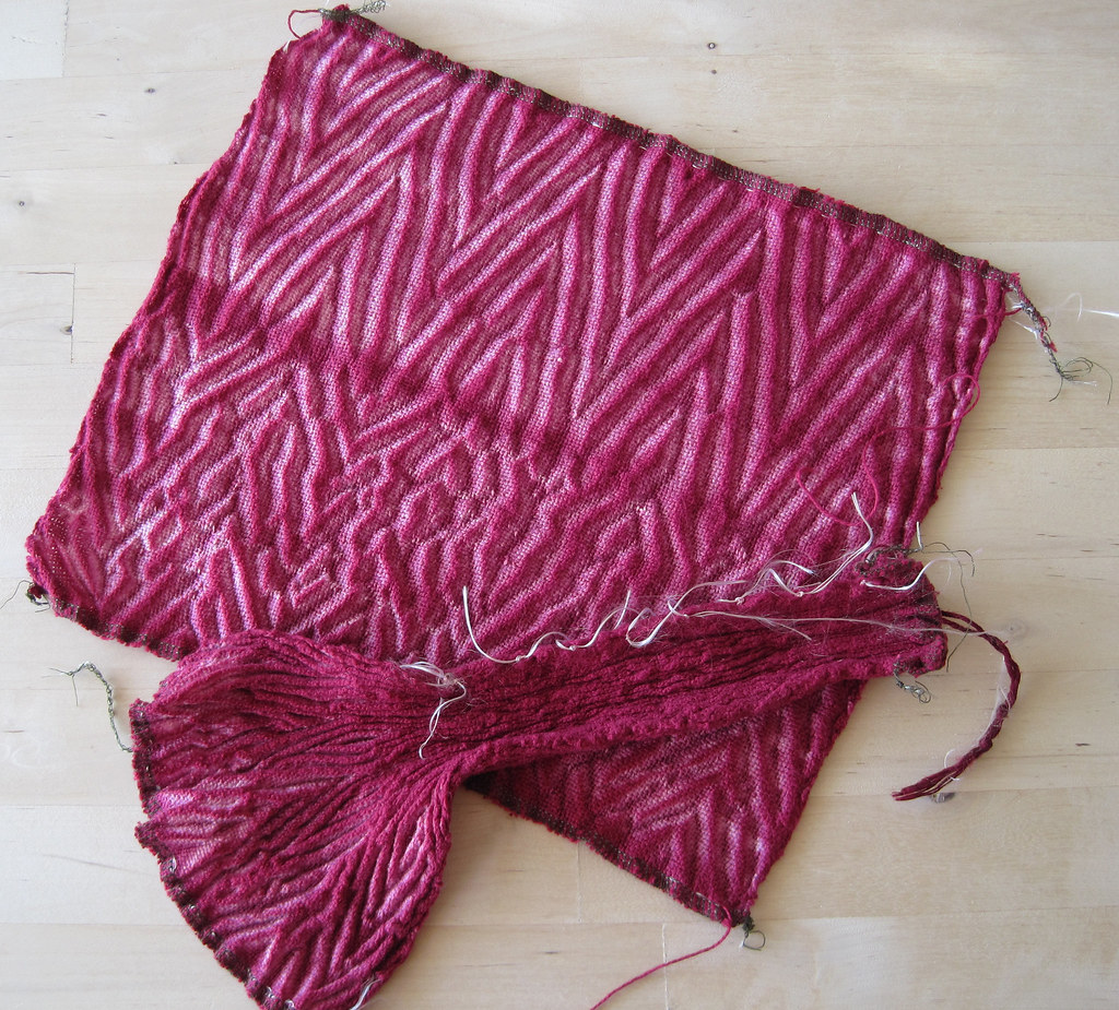 Woven shibori Sample. 16/2 Cotton. Inspired by Catherine E… Flickr