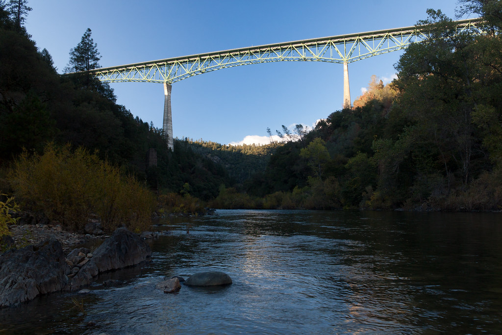 American River Canyon Foresthill Bridge, tallest bridge in… Flickr
