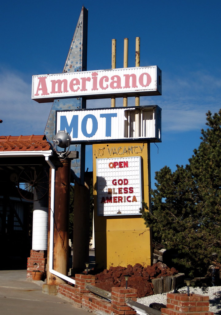 Americano Motel, Vaughn, NM The sign on the Americano Mote… Flickr