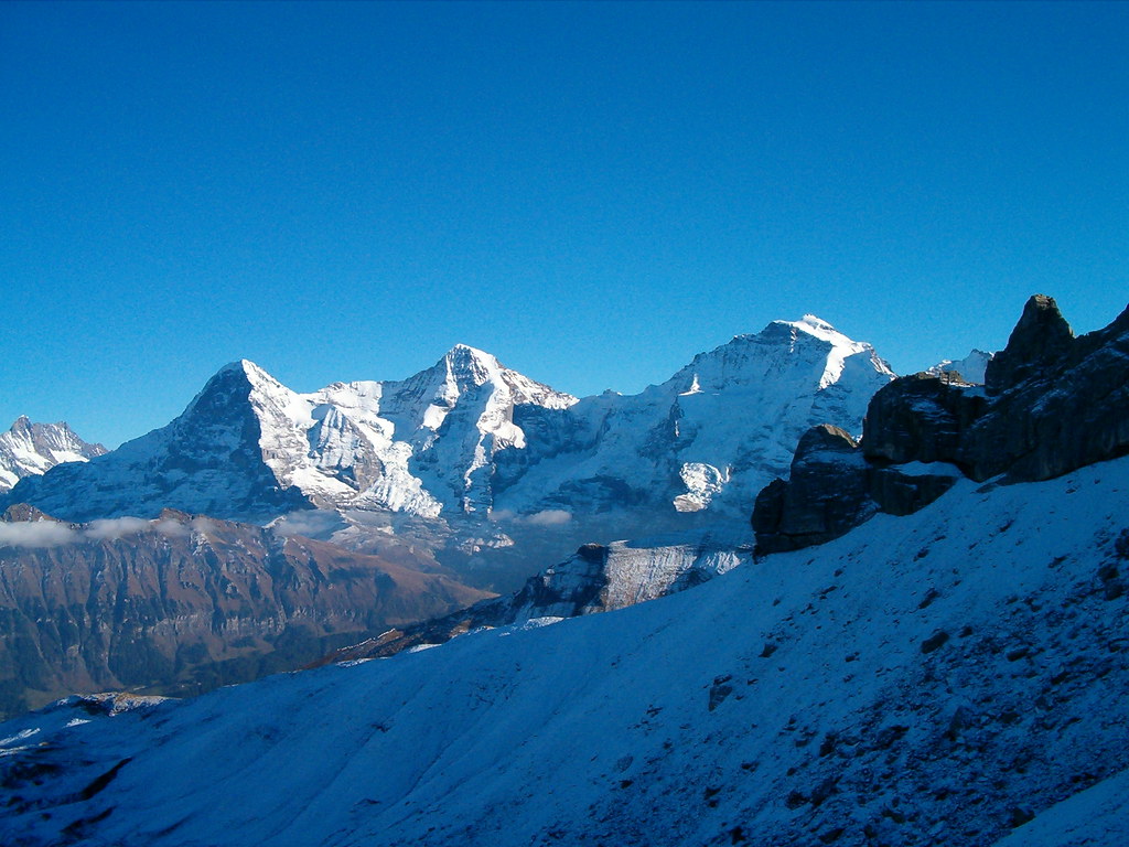 Schreckhorn Eiger Nordwand Mönch Jungfraujoch Jung… Flickr