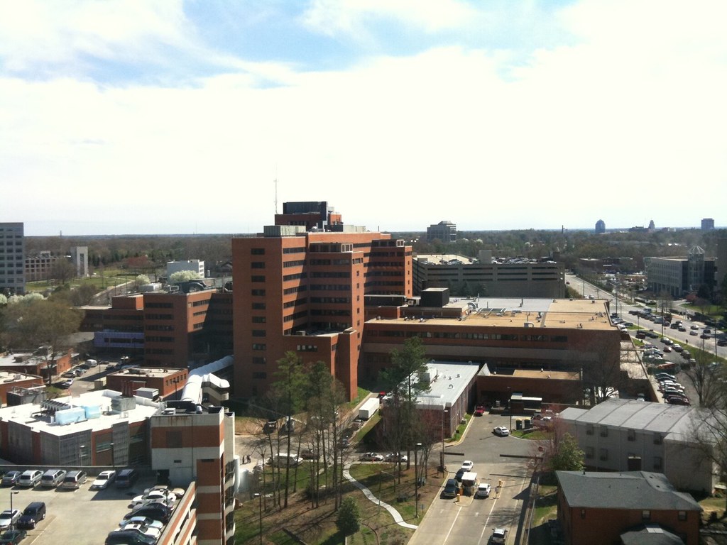 near Erwin Rd & Research Dr A great view of the VA Hospita… Flickr