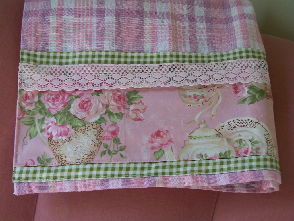 Tea towel, tea towels, pink towel, roses towel. Romantic c… Flickr