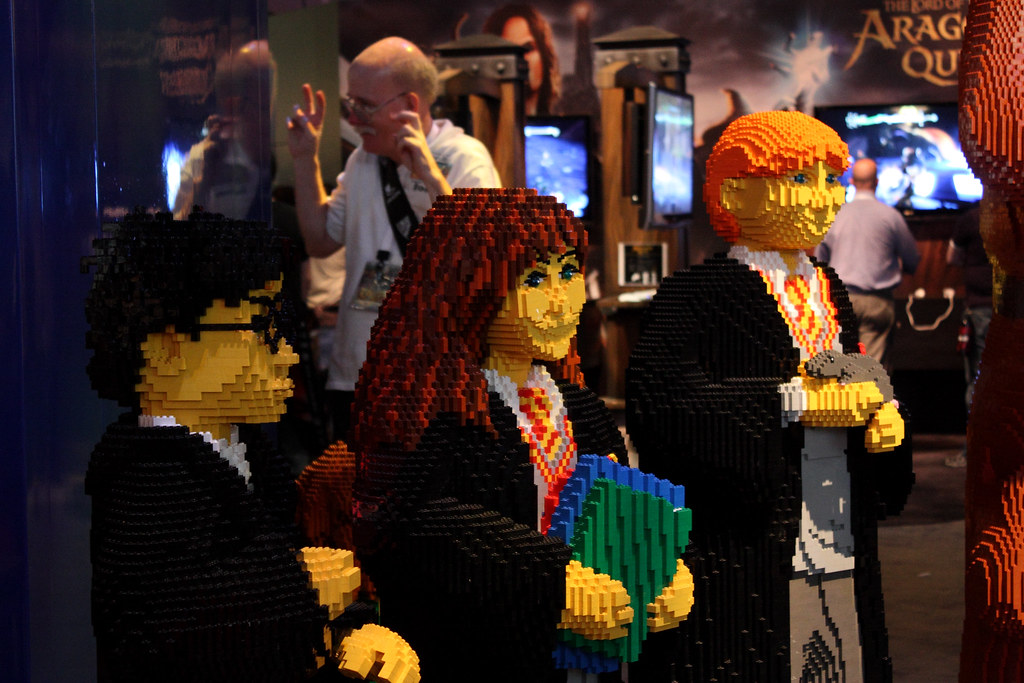 Harry Potter Lego statues Sue Katowich Flickr
