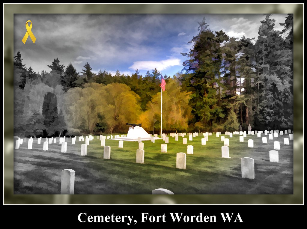 Military Cemetery Ft Worden, WA B l a c k M a g i c IMG_… Flickr