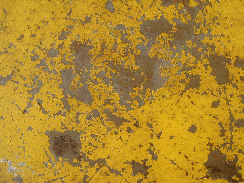 Rusting yellow metal texture a photo on Flickriver