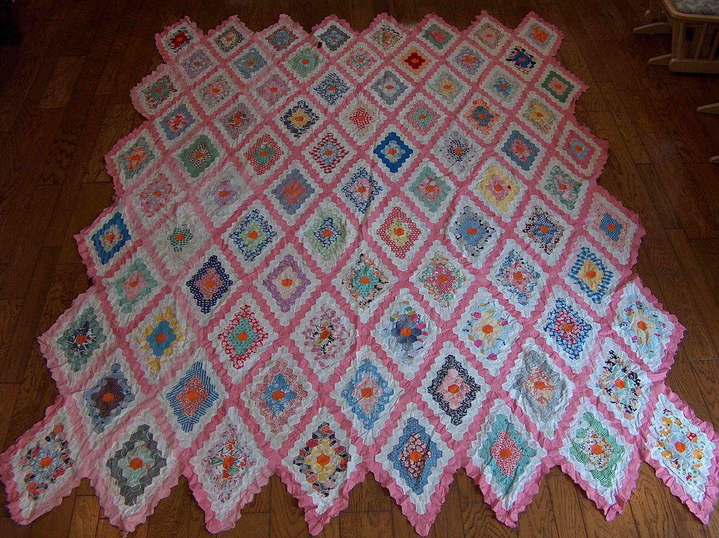 field of diamonds quilt top Nauvoo Quilt co. Flickr