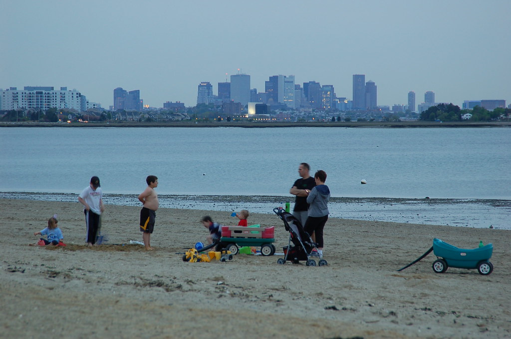 Sunset at Wollaston Beach, Quincy, Ma. Flickr