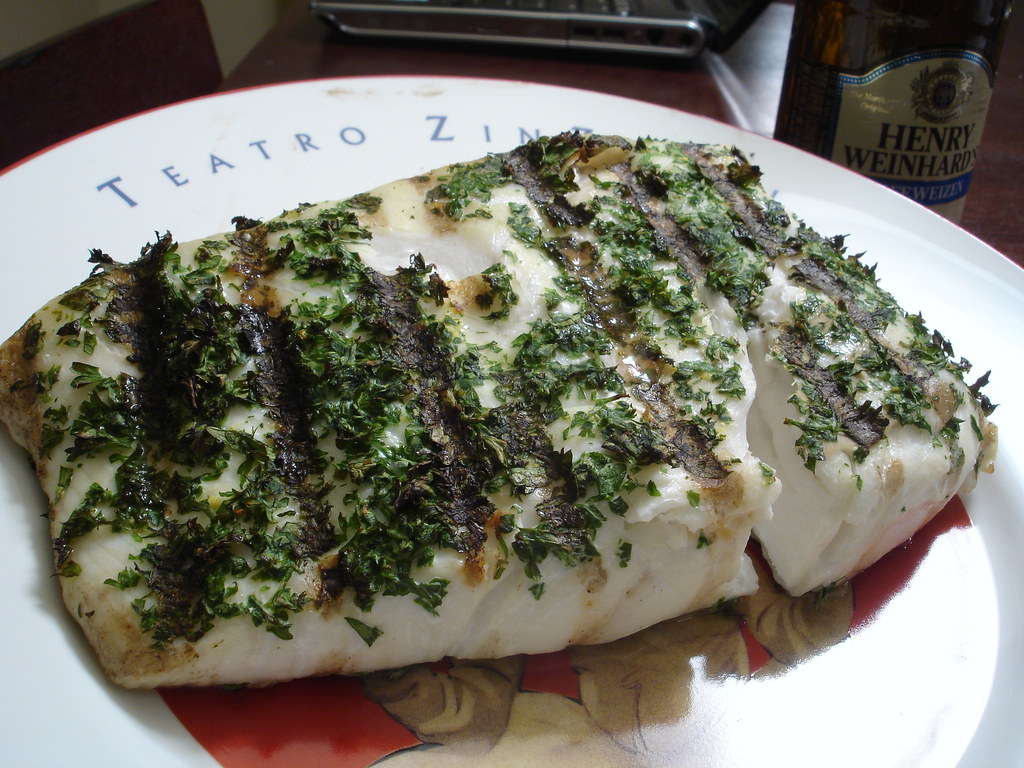 Grilled Halibut halibut, parsley, tarragon, lemon zest, sa… Flickr