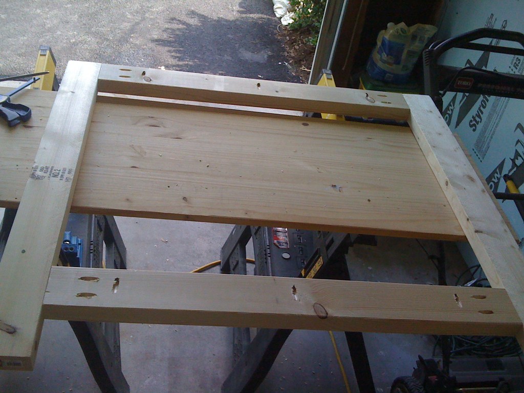 Beginning the frame No glue, no nails, all screws I cut al… Flickr