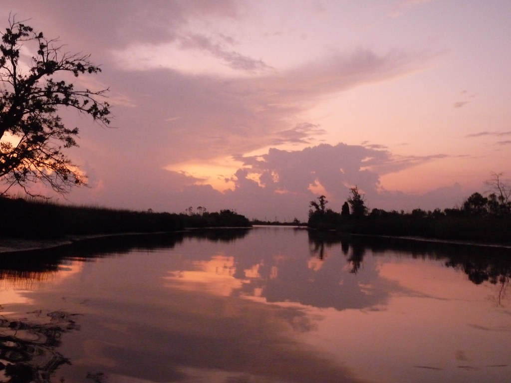Mauve Sunset along the Escatawpa River near the Mississipp… Flickr