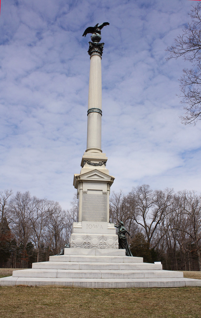 Iowa State Monument Shiloh Battlefield Iowa had 11 regimen… Flickr
