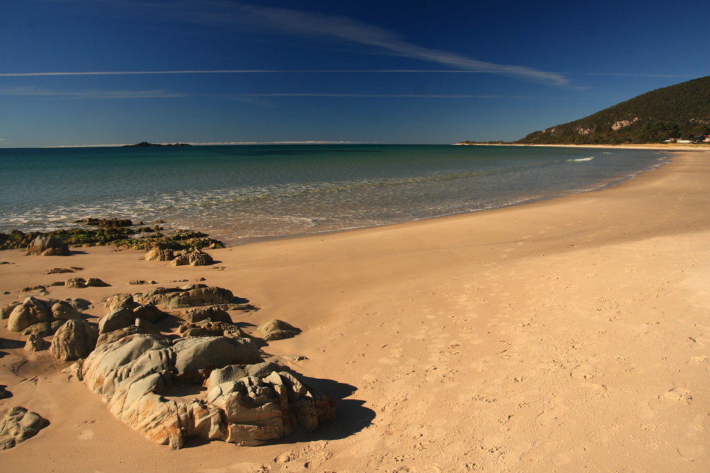 beach with rocks Sisters Beach Tasmania, Penny Whetton Flickr