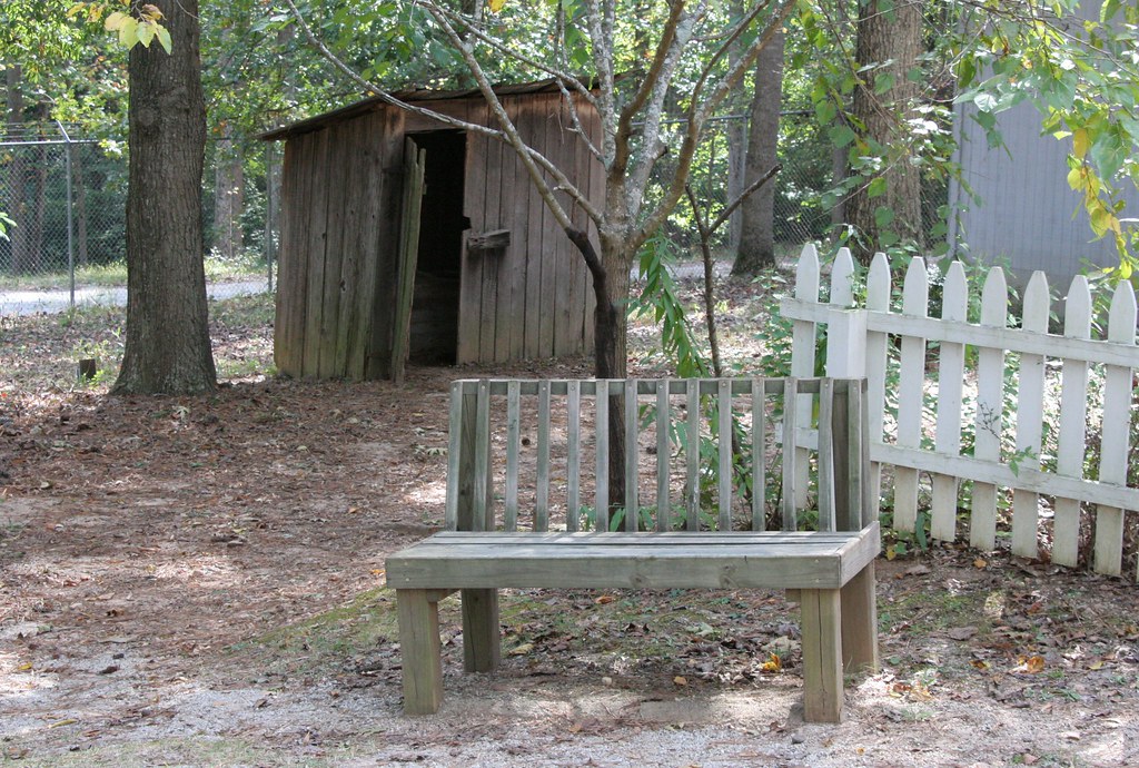 Out house Built in 1800's this two seat outhouse used in d… Flickr