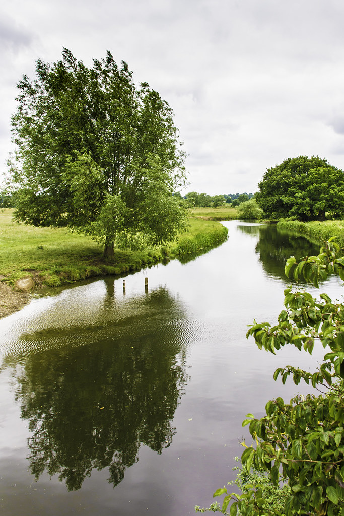 Stour Reflection Dedham Vale, the River Stour near Flatfor… Mike