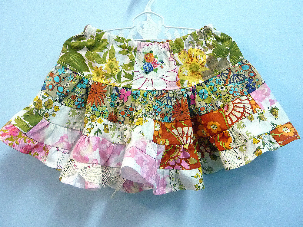 patchwork skirt, baby size 6 months 12 months 001 Flickr