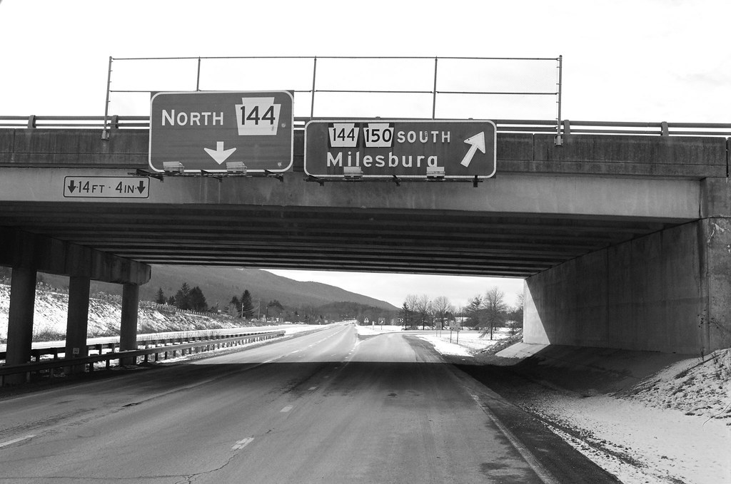 Milesburg PA 122010 old button copy highway sign in penn… Flickr