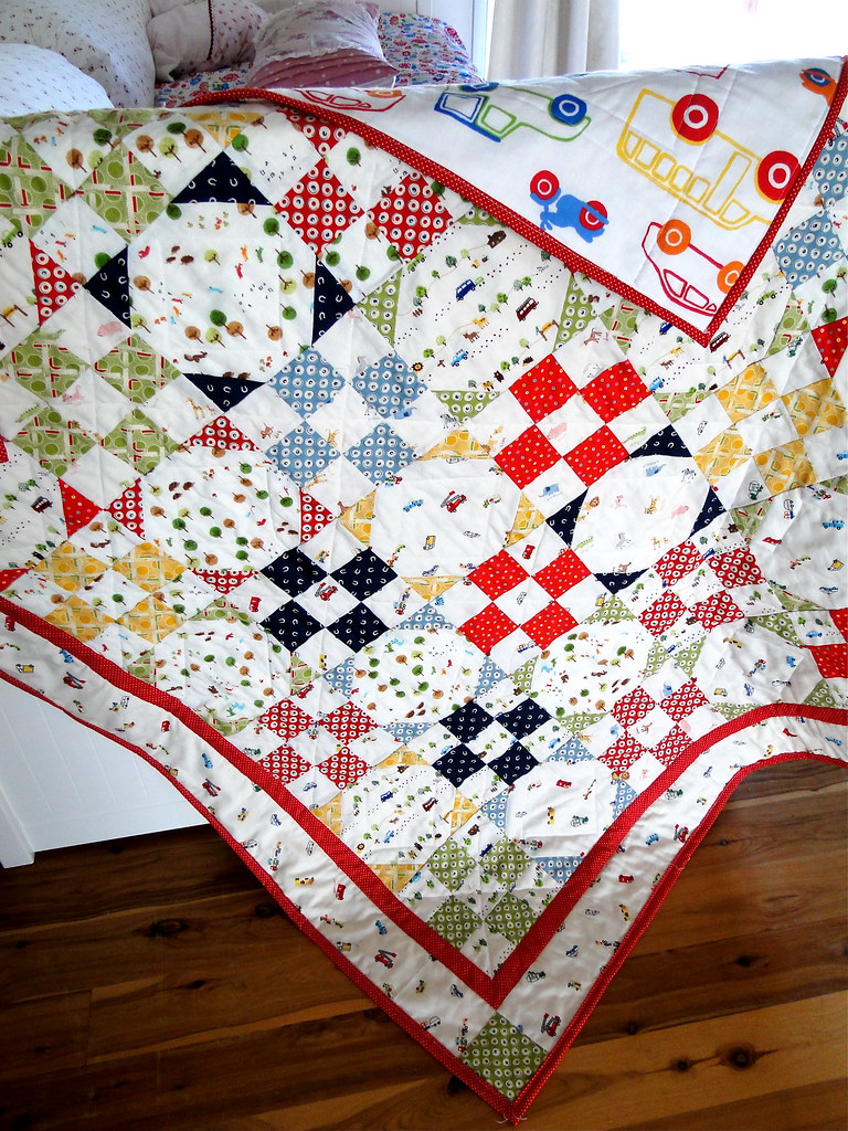 Confetti Car Quilt Today I finished this quilt for my son,… Flickr