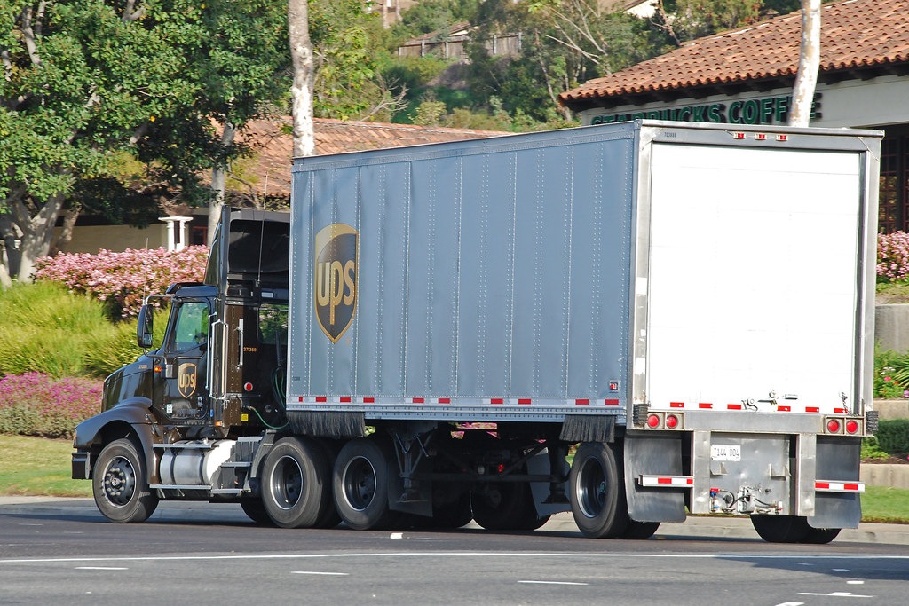 UPS UPS International tractor trailer in Oceanside, CA. Flickr