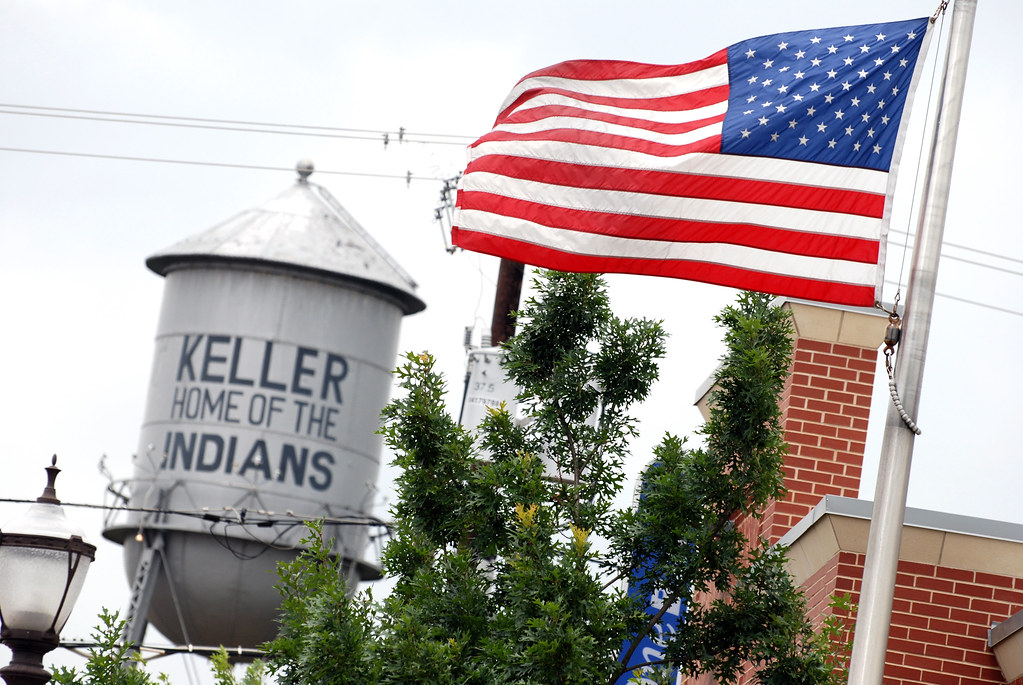 Keller Texas Water Tower American Flag DSC_1939 David Kozlowski Flickr